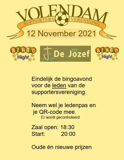 Bingo 12-11-2021 in de Jozef