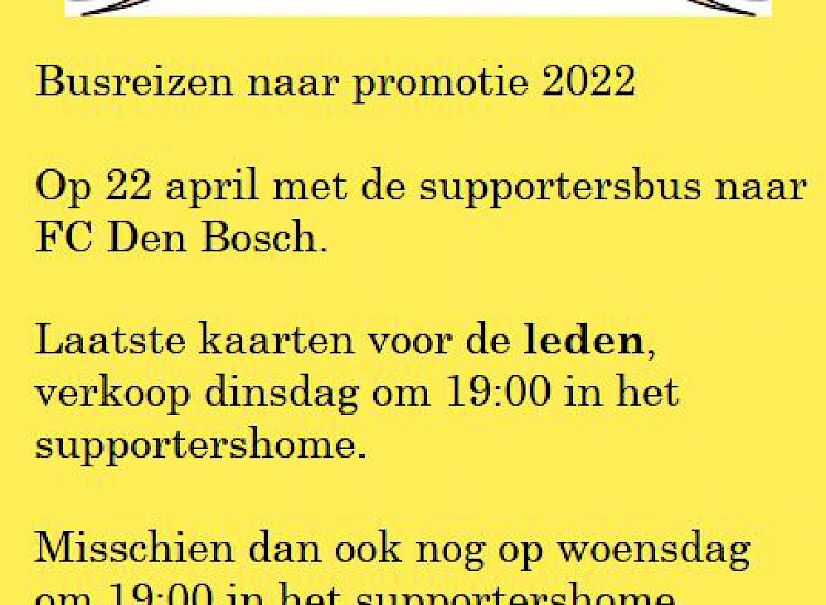 Busreizen FC Den Bosch